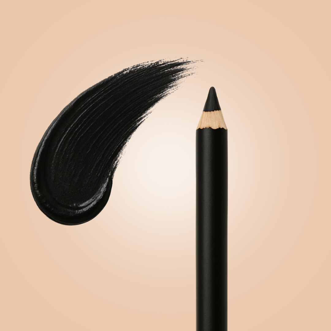 Black eyeliner swatch | Taylor Made Organics