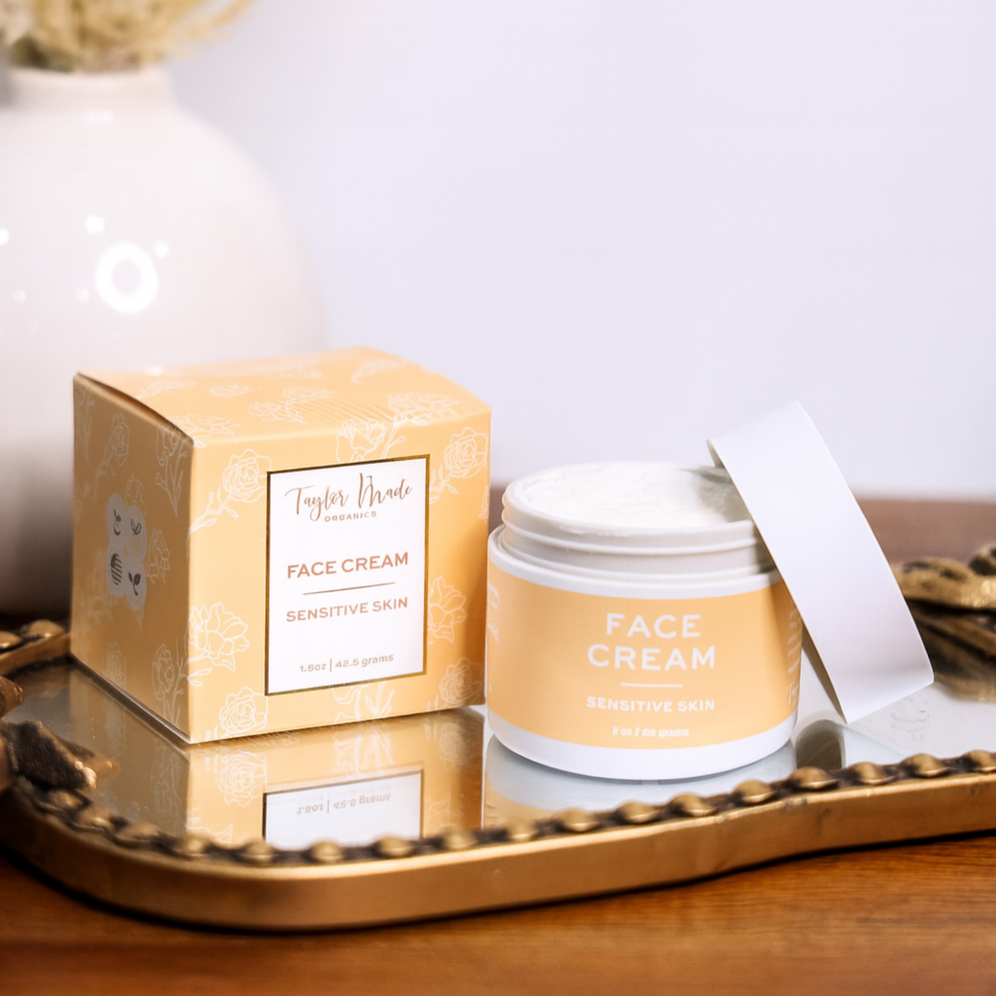 Calendula & Chamomile Soothing Face Cream | Organic Redness Relief