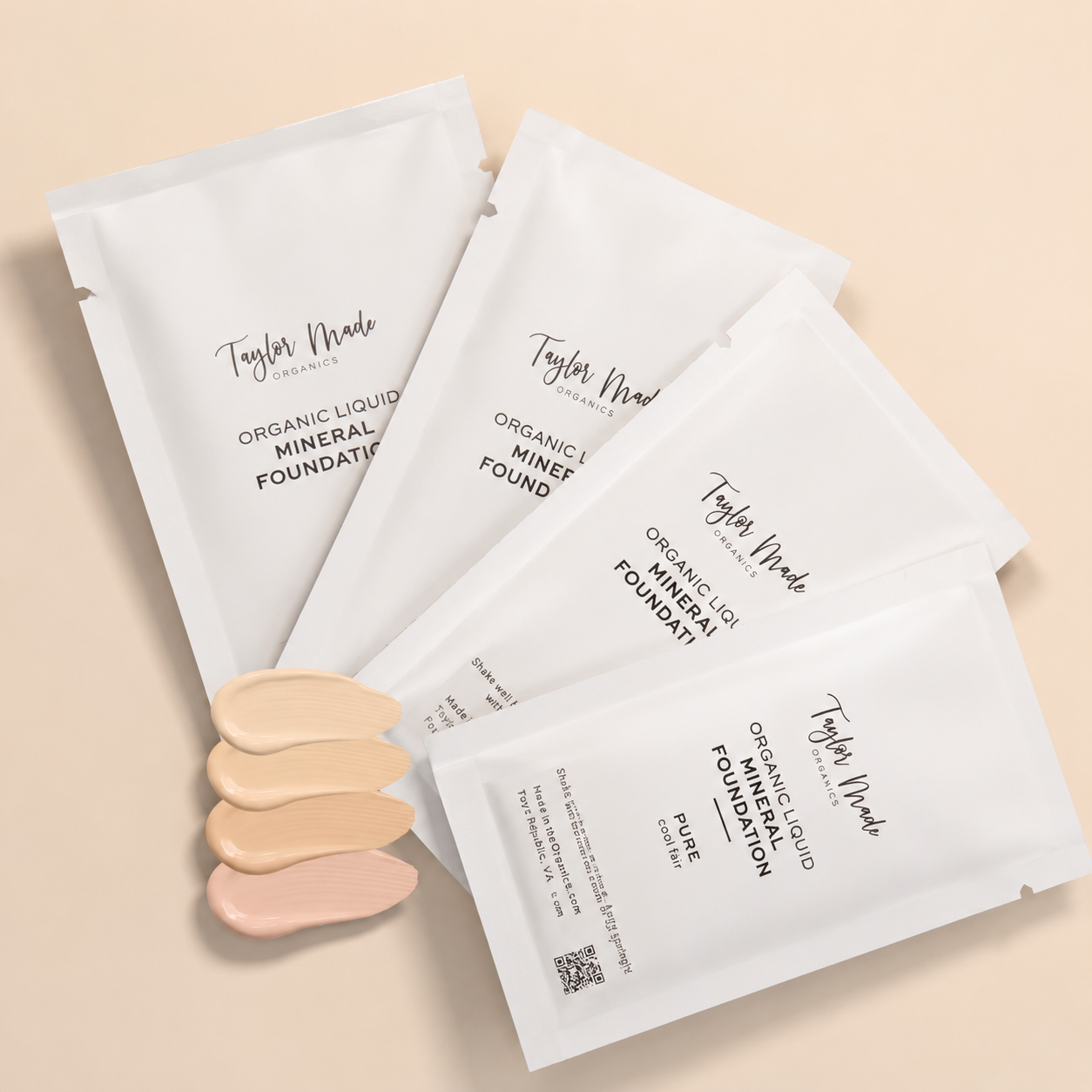 Liquid Mineral Foundation Sample Set – Find Your Shade – Taylor Made  Organics