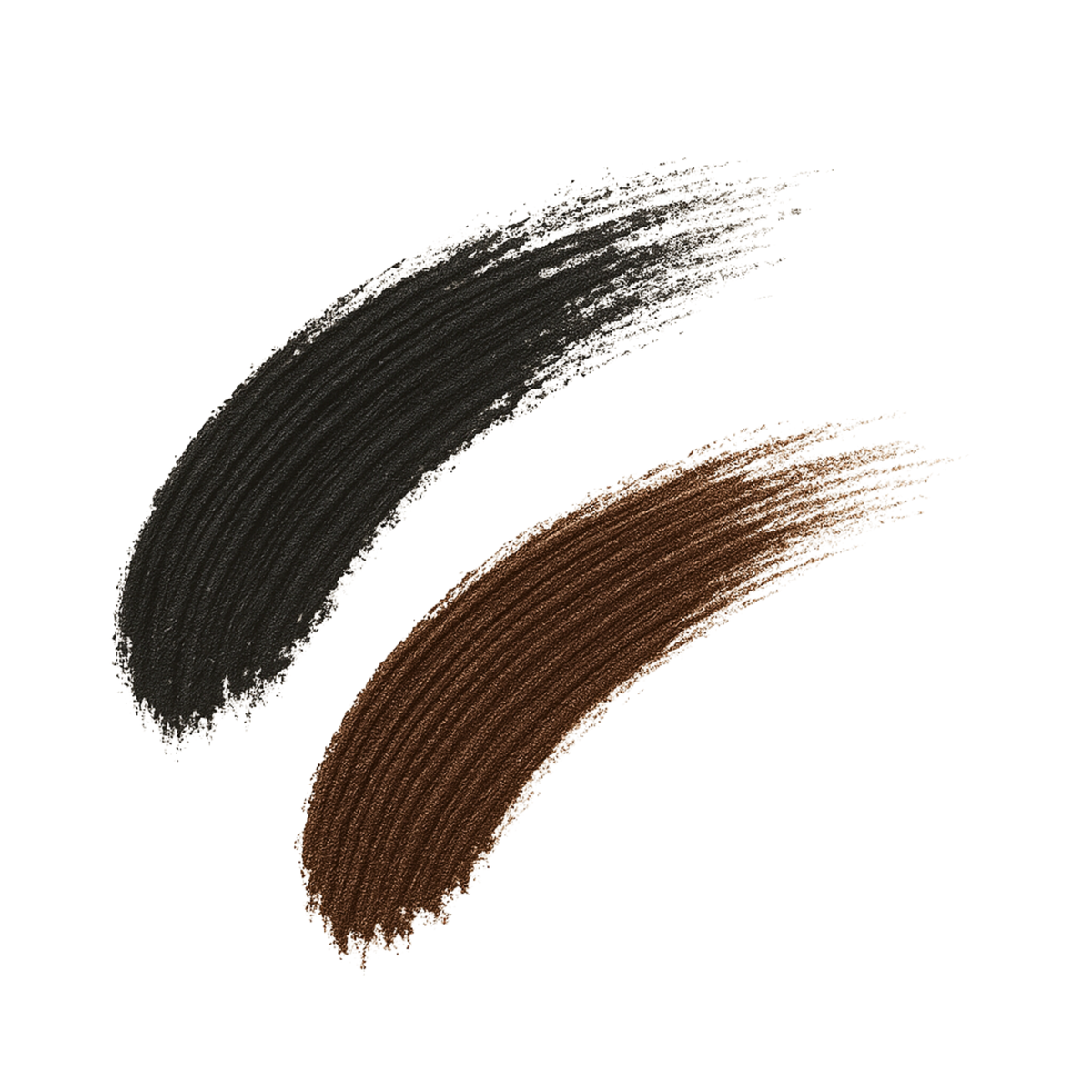 Taylor Made Organics Black and Brown Mascara swatch – organic, non-toxic makeup made in the USA