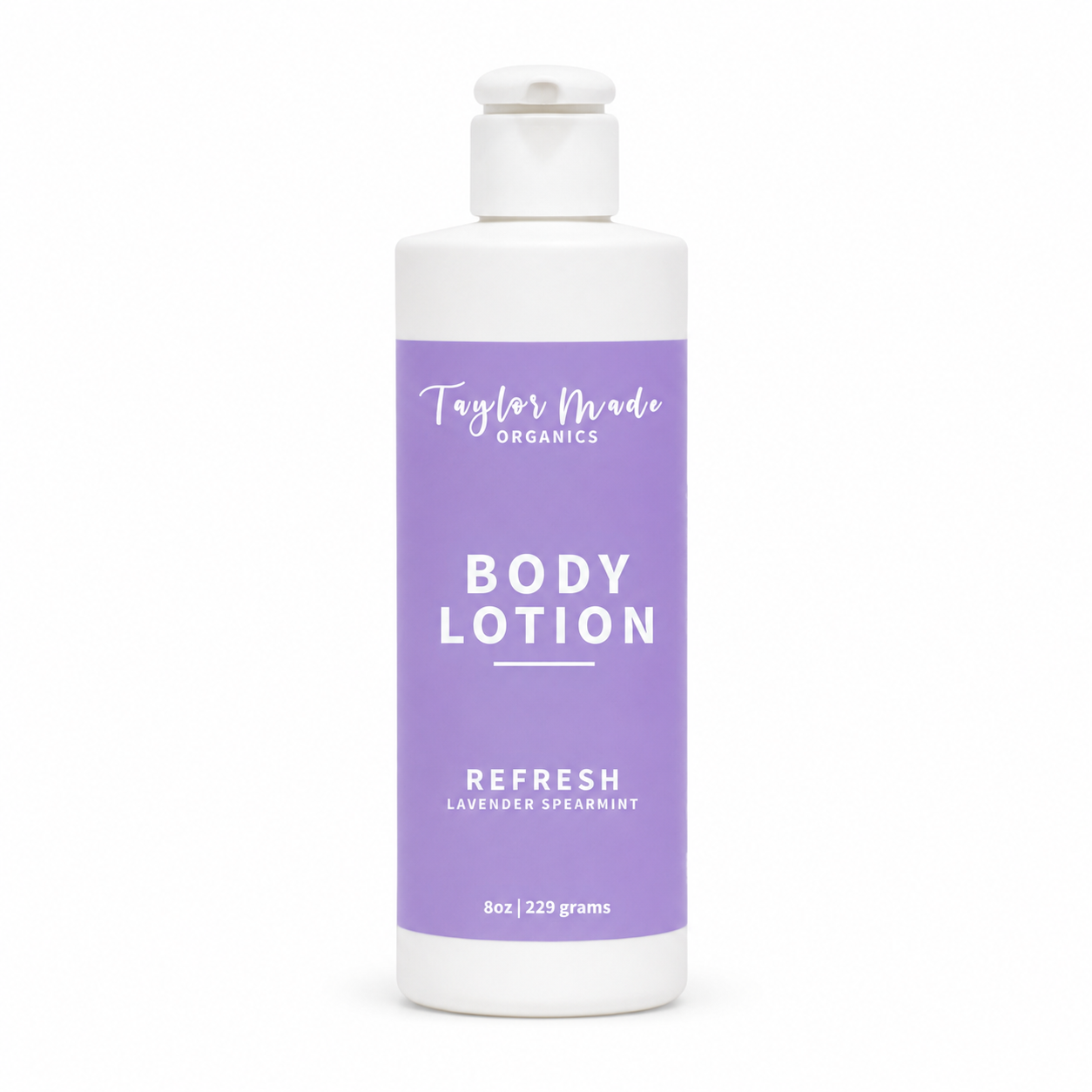 Refresh Organic Body Lotion – Lavender & Spearmint Aromatherapy 
