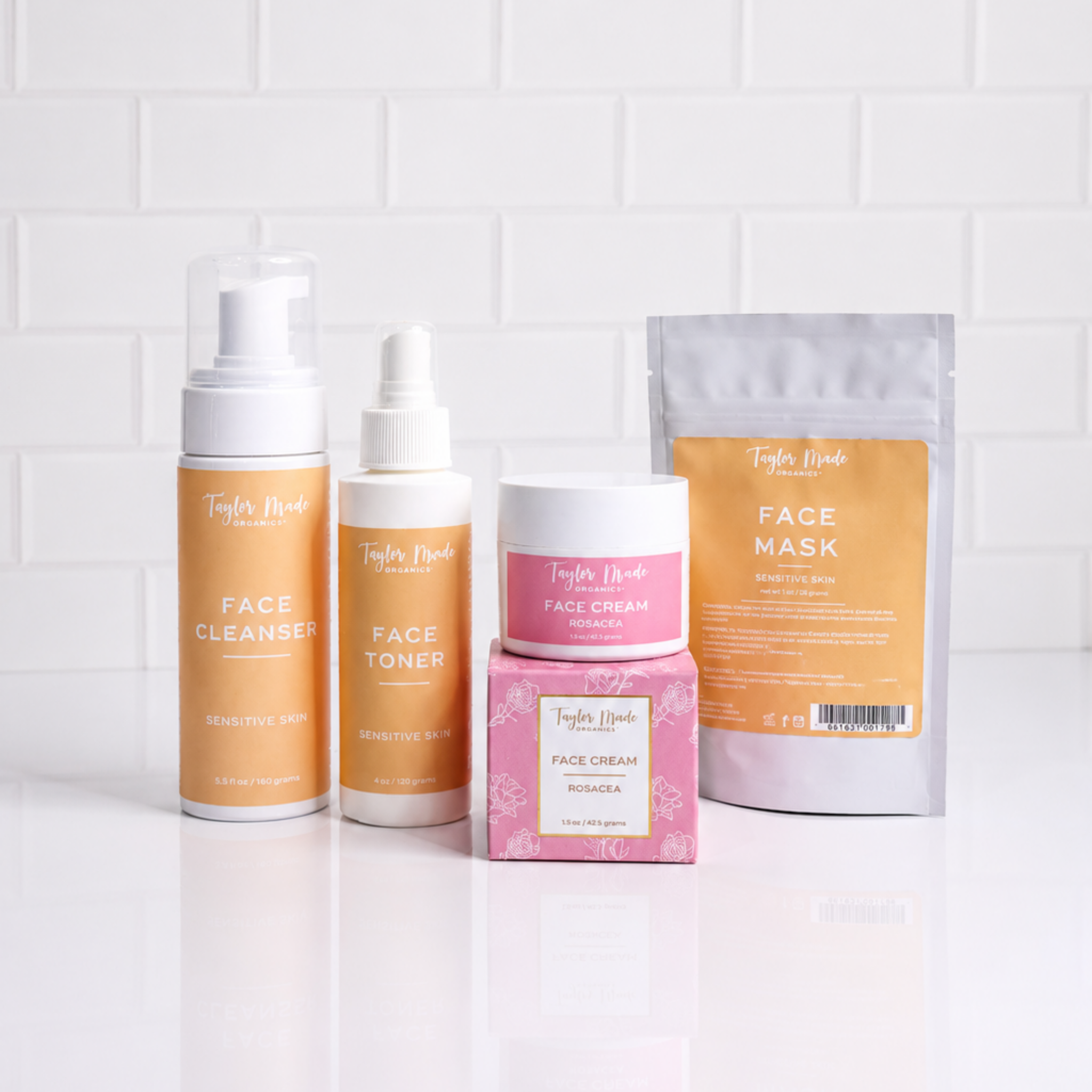 Calming Rosacea Relief Kit | Organic 4-Step Sensitive Skincare