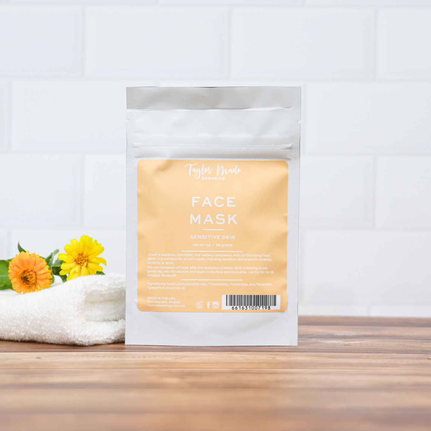 Sensitive Skin Face Mask | Taylor Made Organics