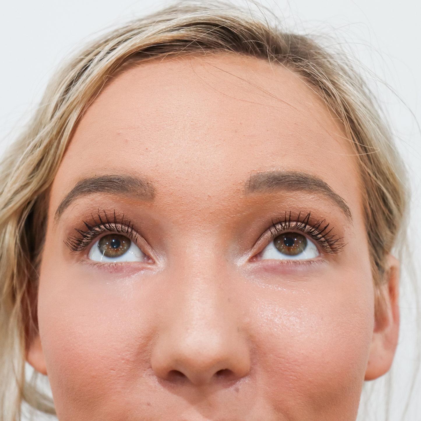Taylor Made Organics Black Mascara on model – organic, non-toxic makeup made in the USA