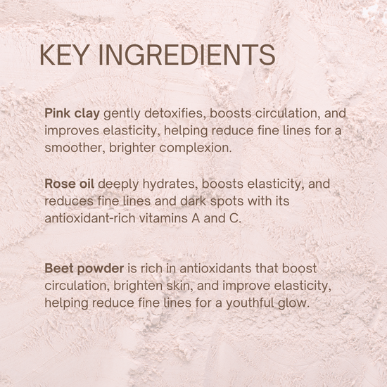 Age-Defying Face Mask Key Ingredients | Taylor Made Organics