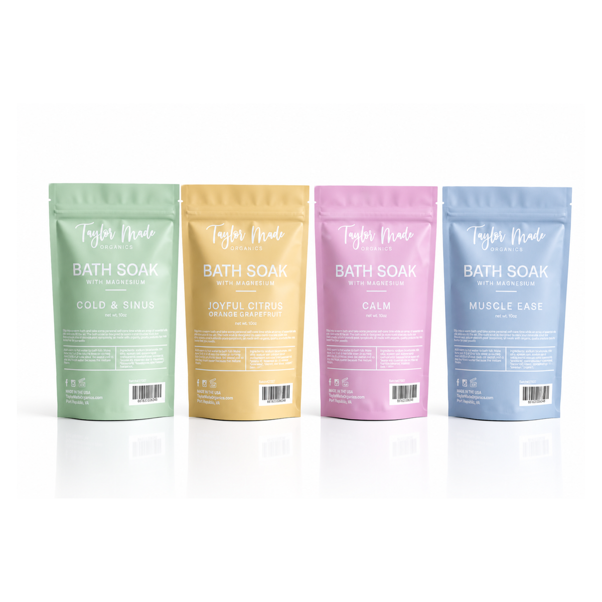 Magnesium Bath Soaks | Taylor Made Organics