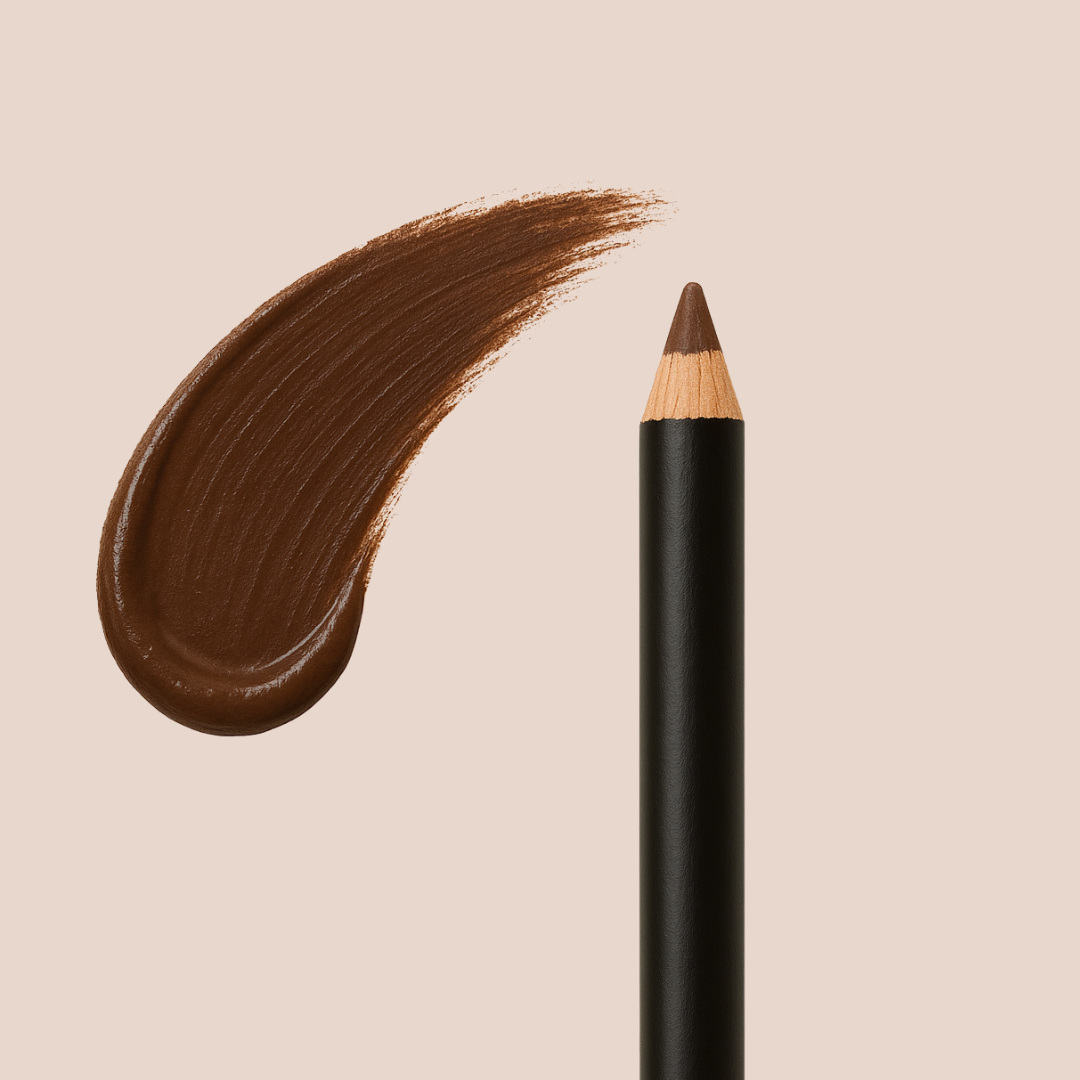 Brown eyeliner swatch | Taylor Made Organics