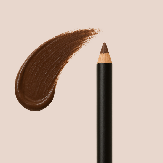 Brown eyeliner swatch | Taylor Made Organics