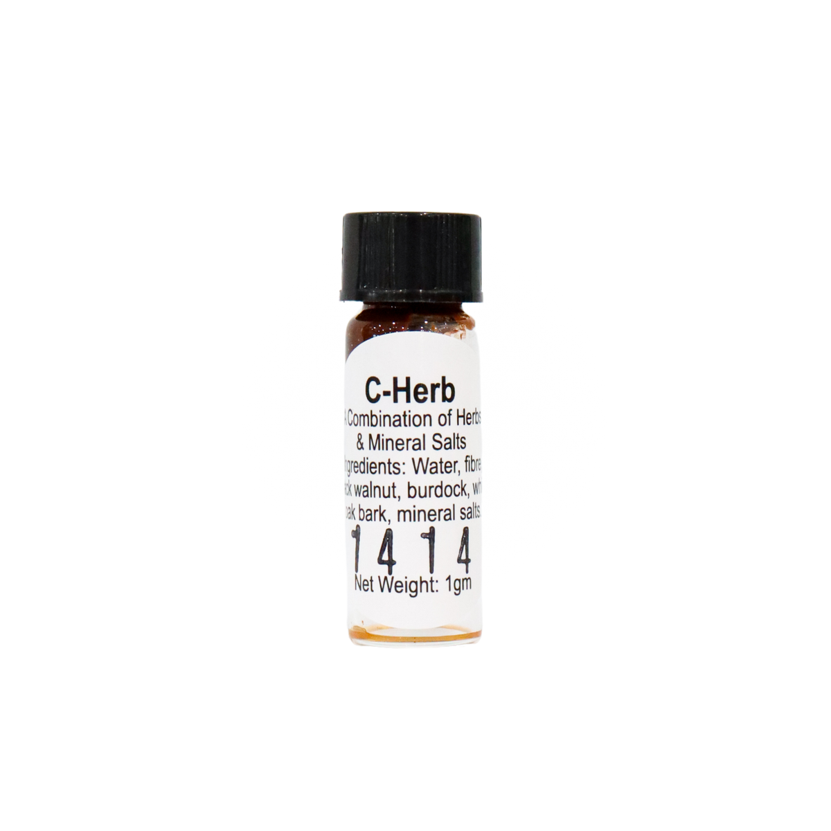 Small bottle labeled C-Herb