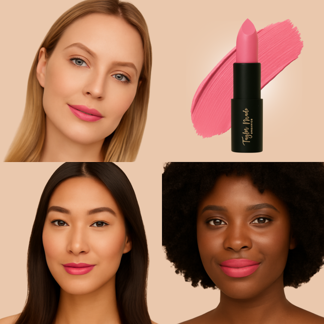 Cate Lipstick Model Swatch | Taylor Made Organics