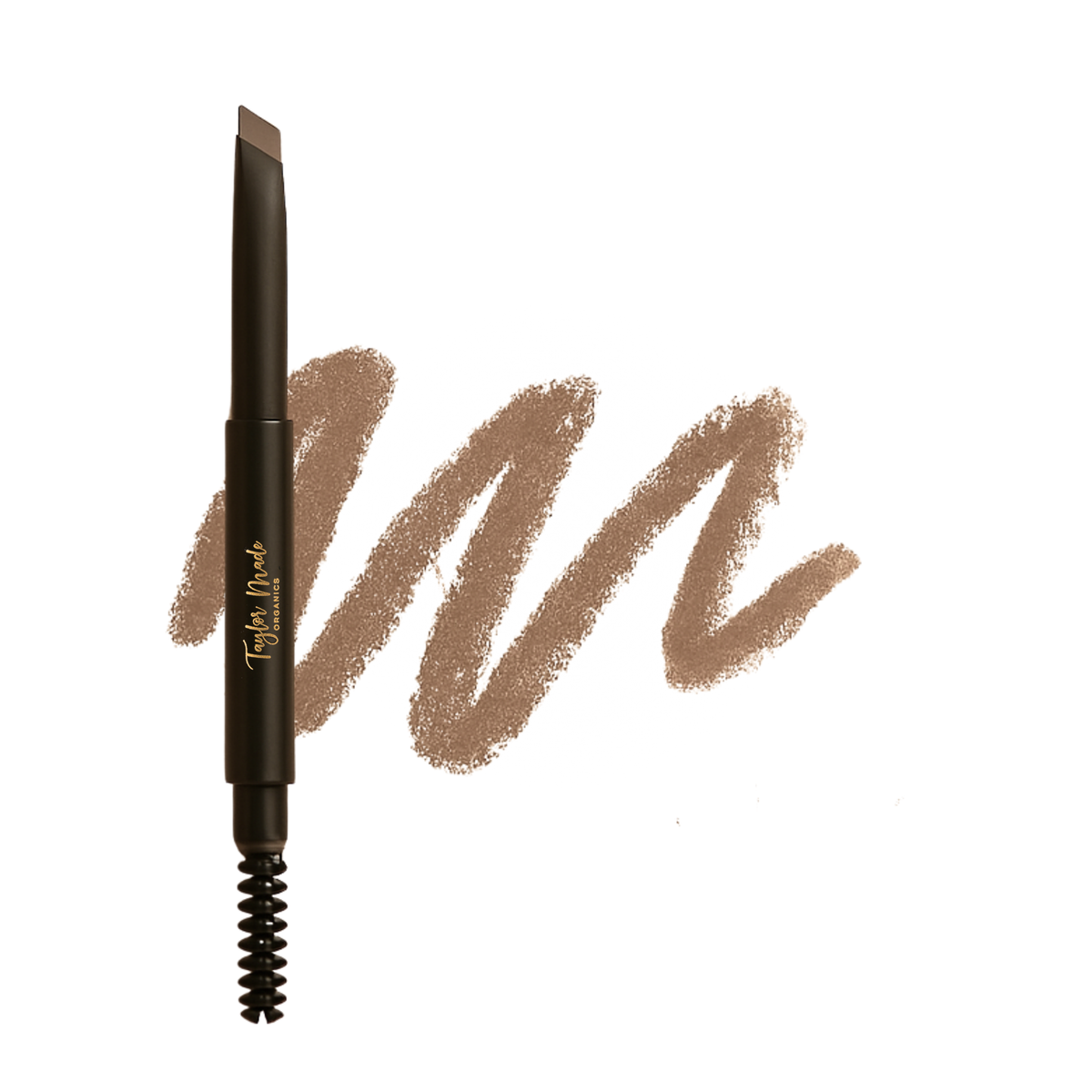 Deep Taupe Retractable Brow Pencil swatch | Taylor Made Organics