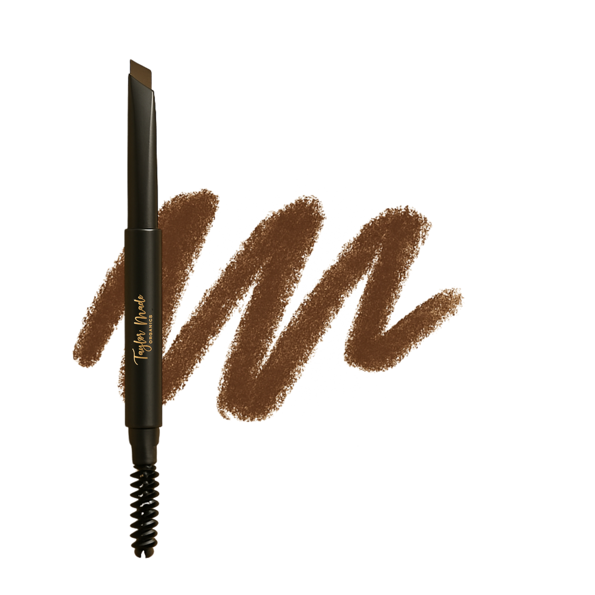 Deep Brown Retractable Brow Pencil swatch | Taylor Made Organics