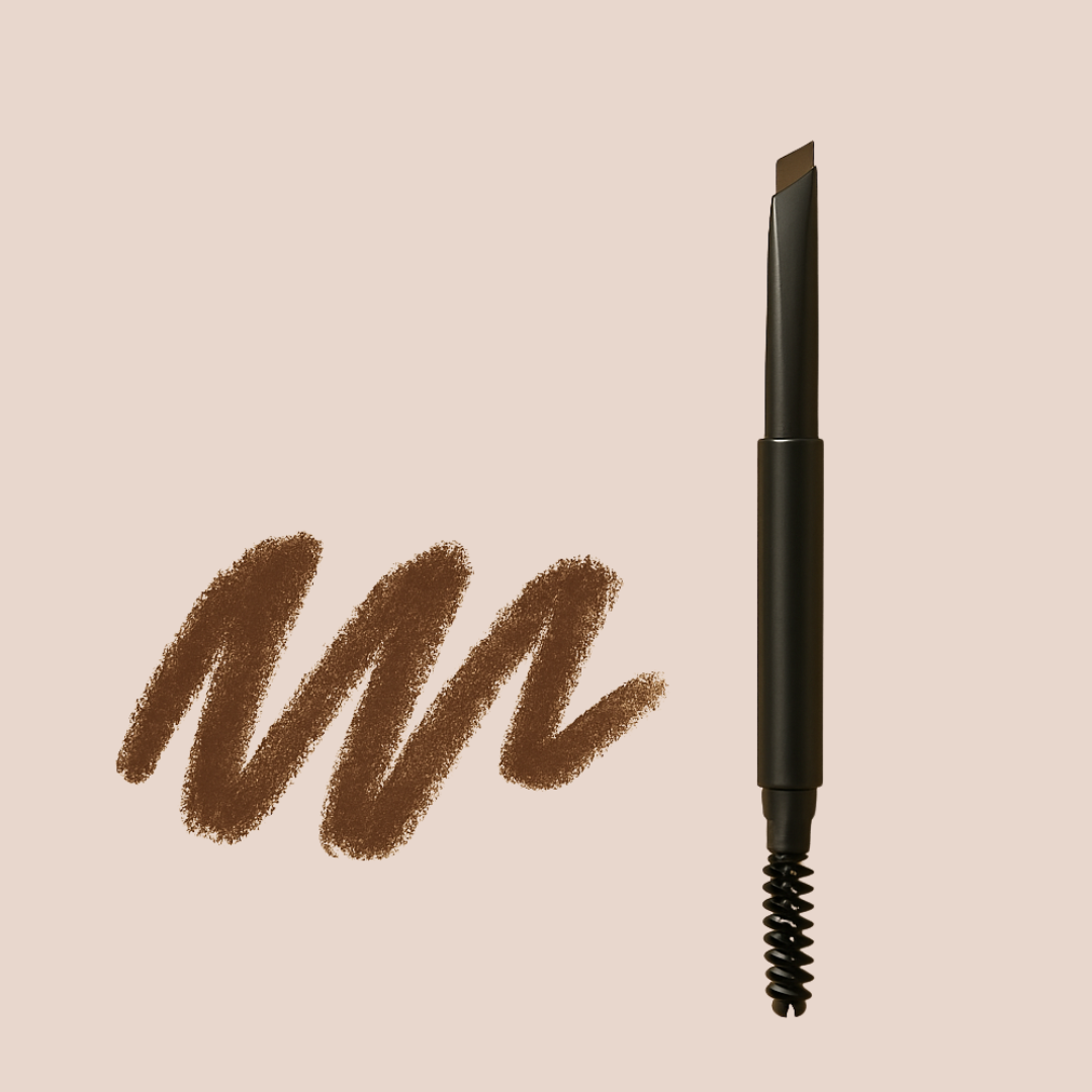 Deep Brown Retractable Brow Pencil swatch | Taylor Made Organics