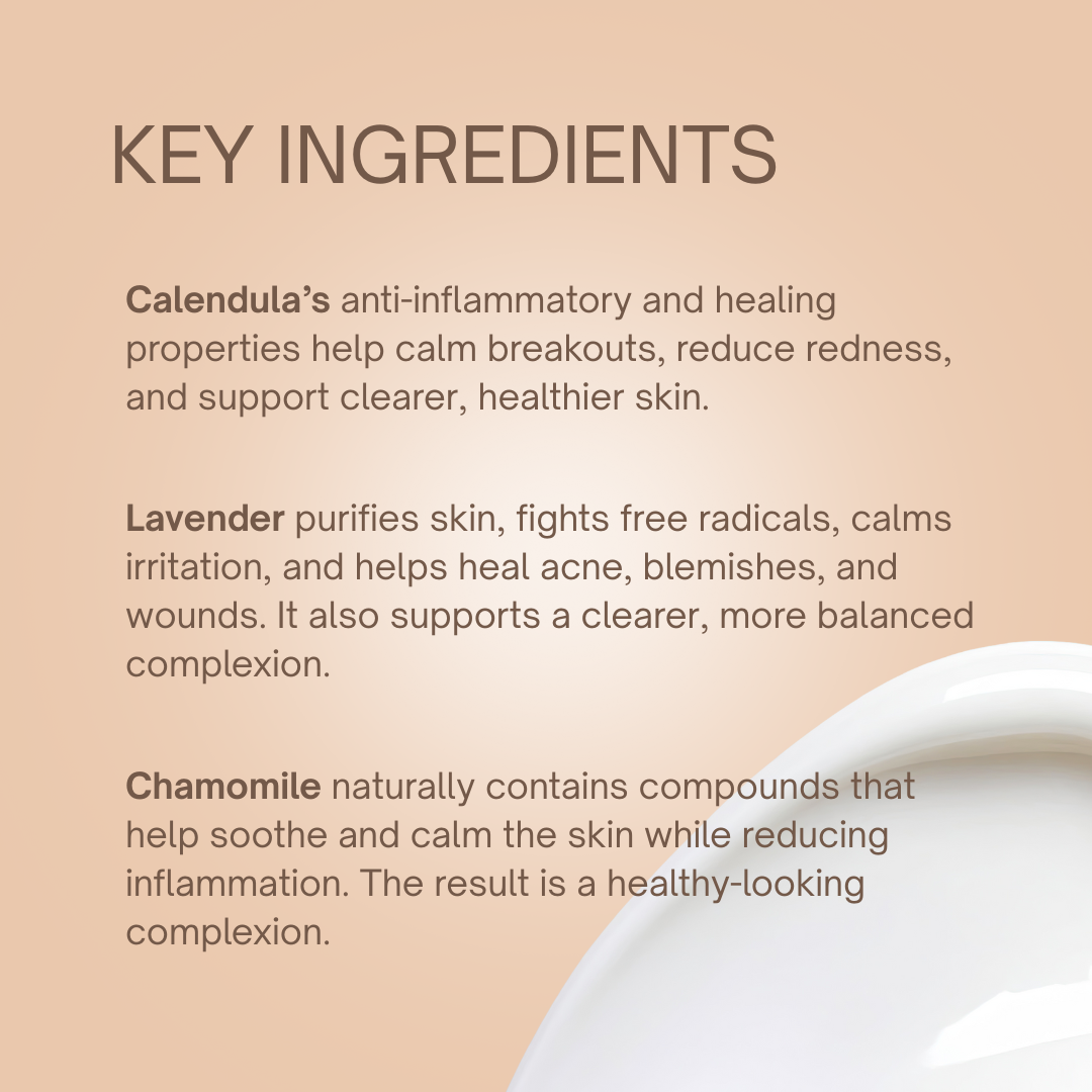 Face Cream for Sensitve Skin Key Ingredients | Taylor Made Organics