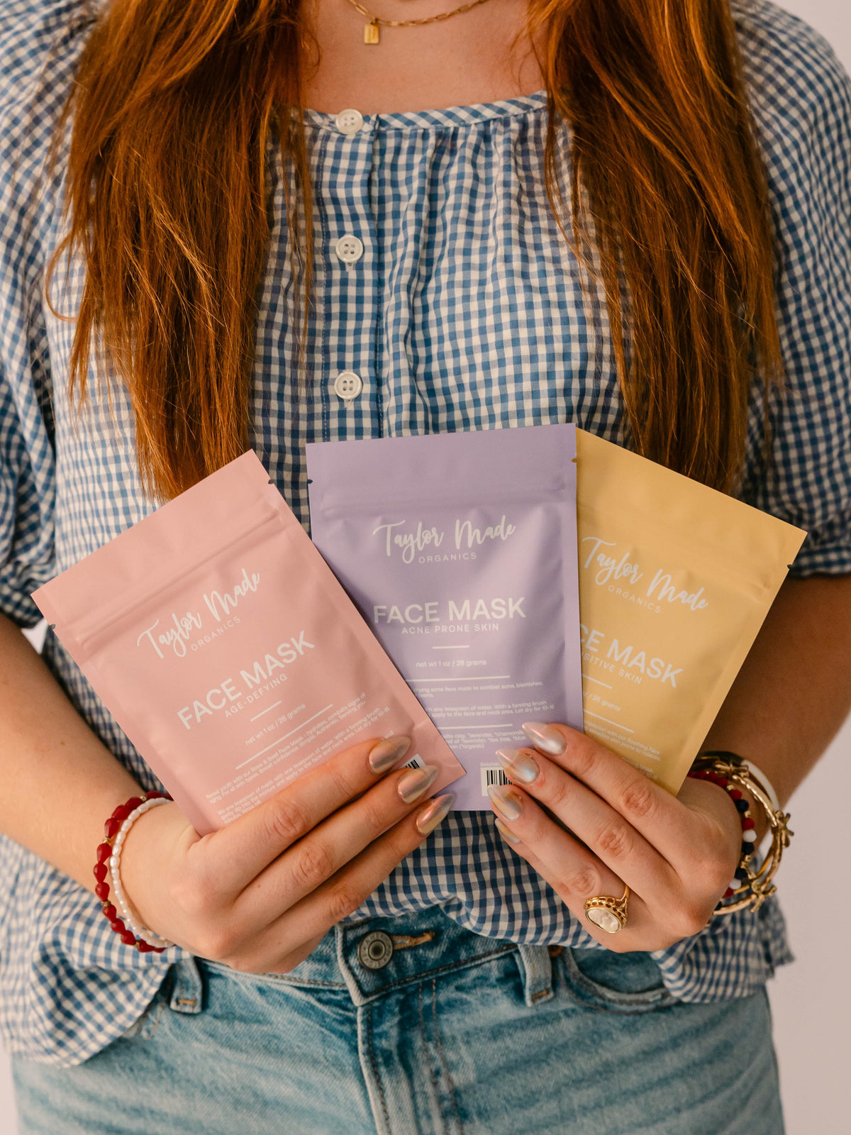 Face Masks in womans hands | Taylor Made Organics