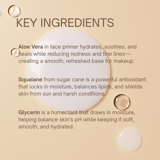 Face Primer Key Ingredients | Taylor Made Organics