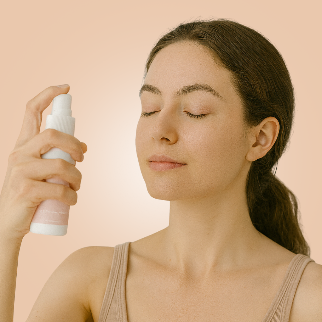 Finishing Touch Setting Spray Model | Taylor Made Organics