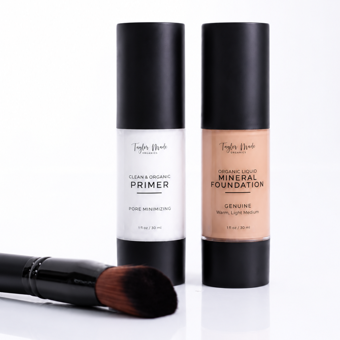 Buy a Foundation + Primer and Get a Free Blurring Foundation Brush  | Taylor Made Organics