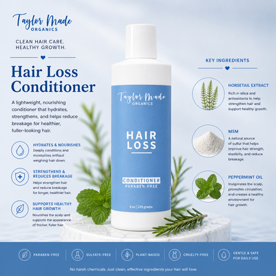 Hair Loss Conditioner Key Ingredients | Taylor Made Organics