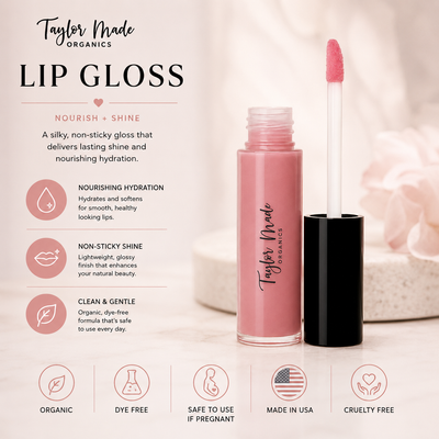 Lip Gloss Key Ingredients | Taylor Made Organics