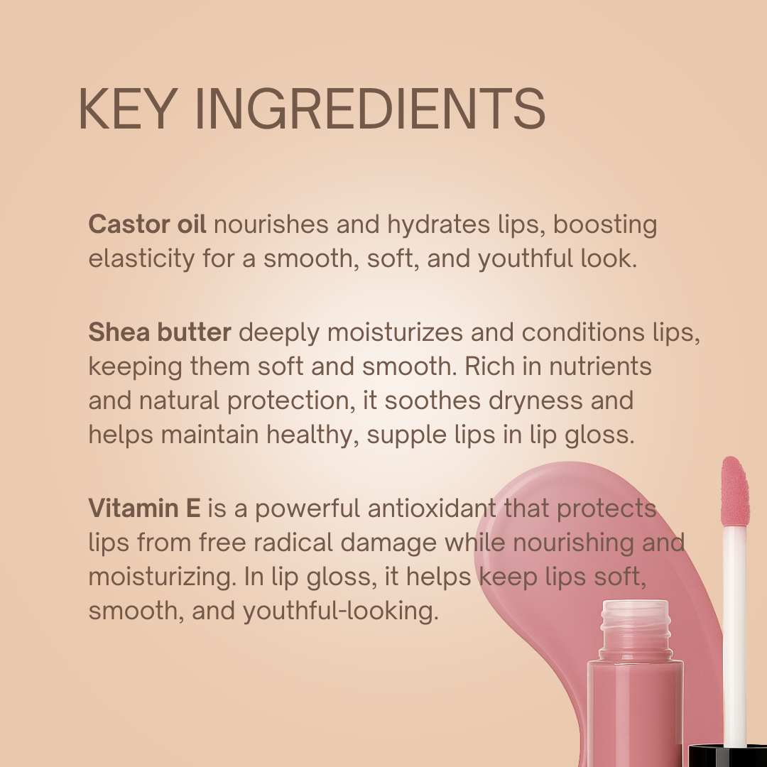 Lip Gloss Key Ingredients | Taylor Made Organics