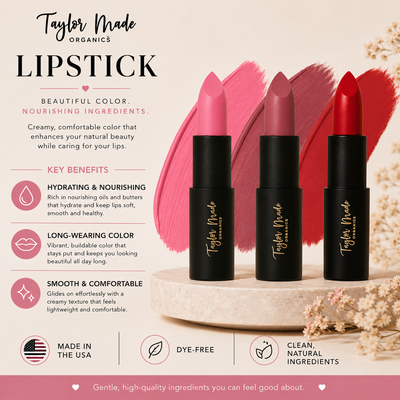 Lipstick Ingredient Facts | Taylor Made Organics