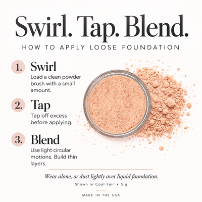 How to use Loose Mineral Foundation | Taylor Made Organics