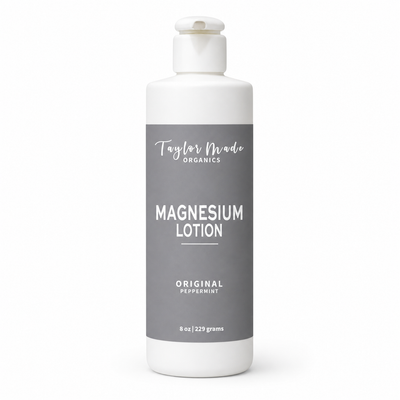 Magnesium Lotion muscle cramps | Taylor Made Organics