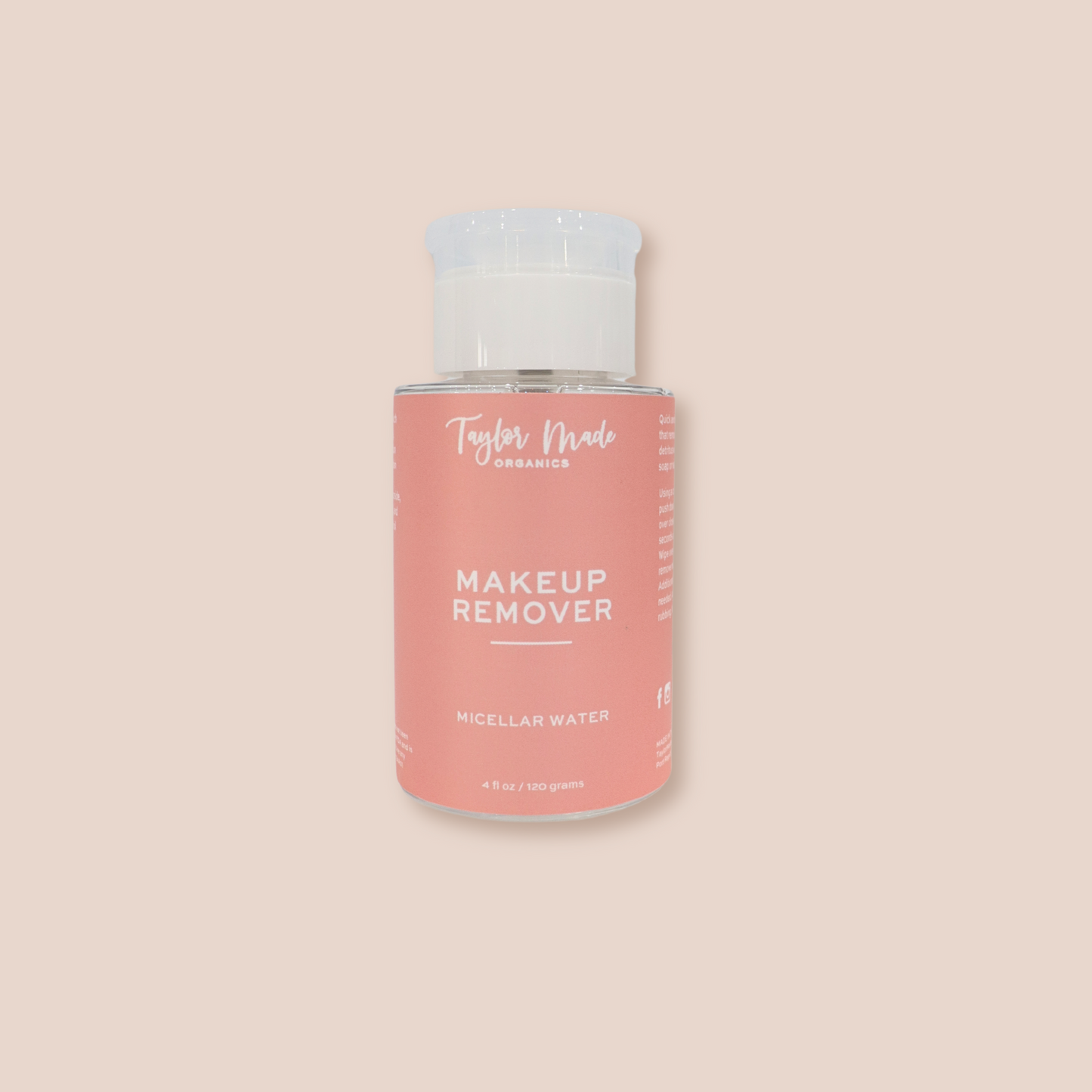 Micellar Water Makeup Remover | Taylor Made Organics