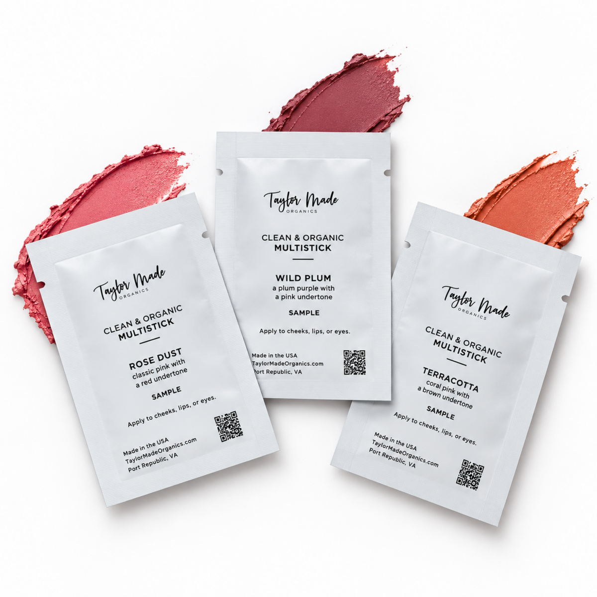 Try before you buy Multistick Discover Set perfect for cheeks, lips and eyes | Taylor Made Organics