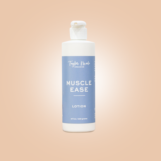 Muscle Ease Lotion with arnica, peppermint, and black pepper | Taylor Made Organics