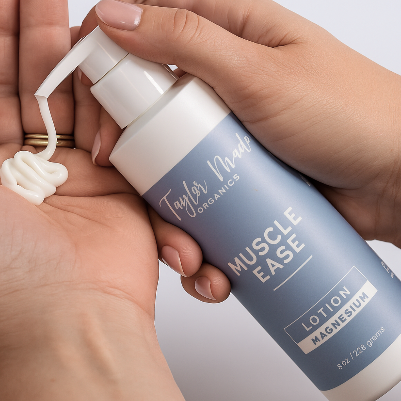Muscle Ease with Magnesium Lotion toxin-free | Taylor Made Organics