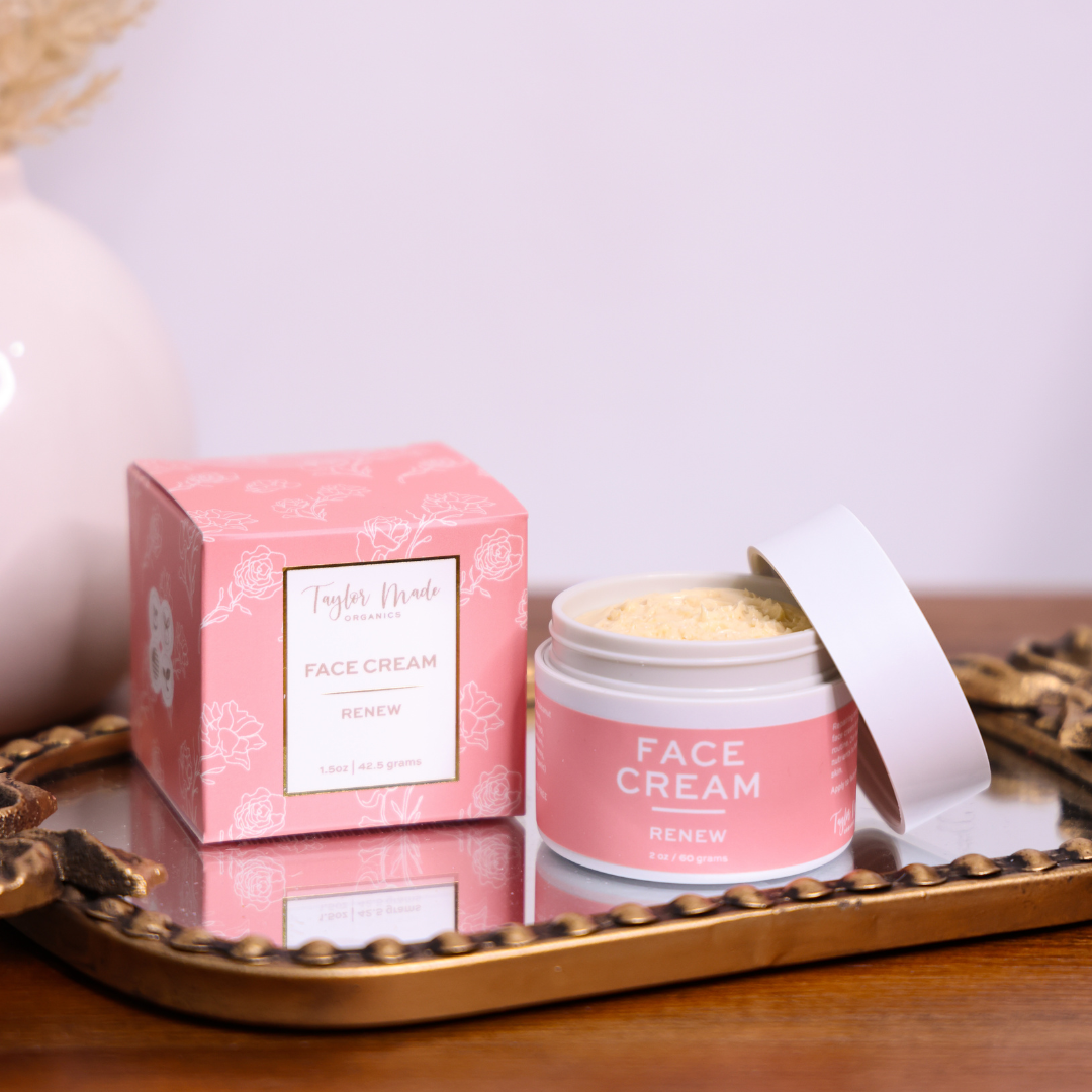 Renew Face Cream with Collagen and Hyaluronic Acid | Taylor Made Organics