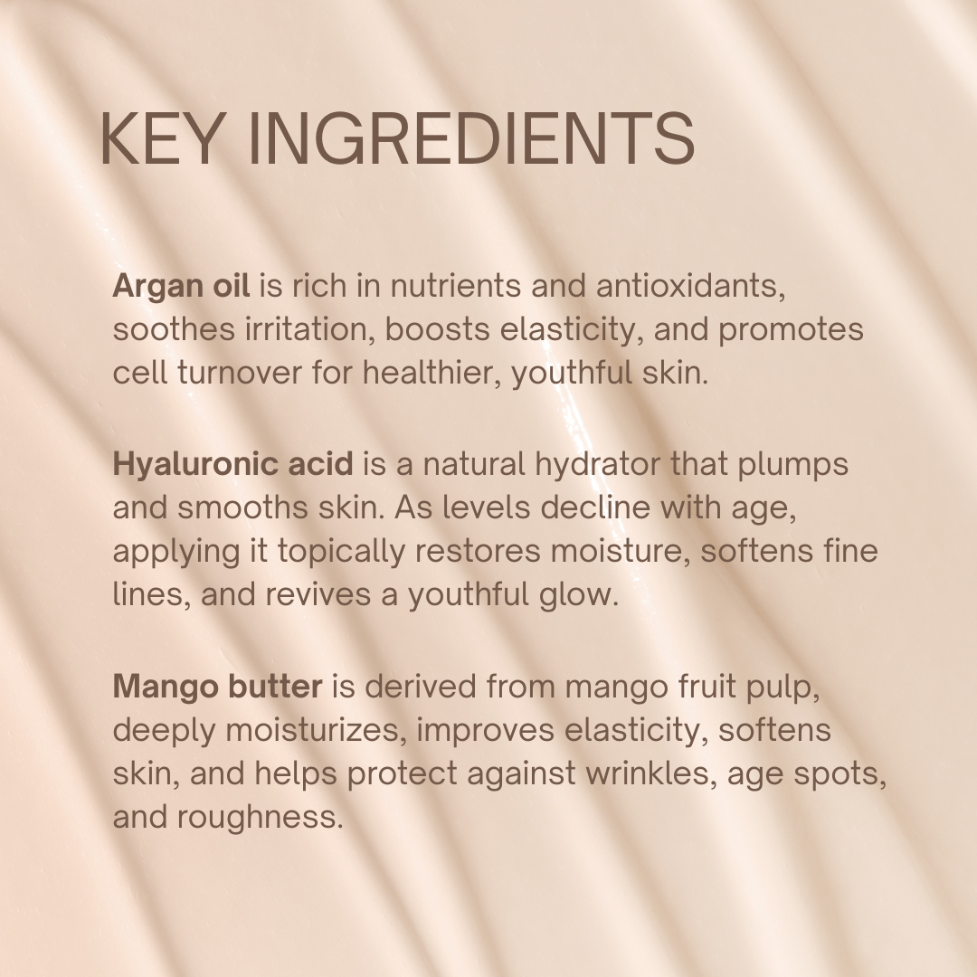 Renew Lotion Key Ingredients | Taylor Made Organics