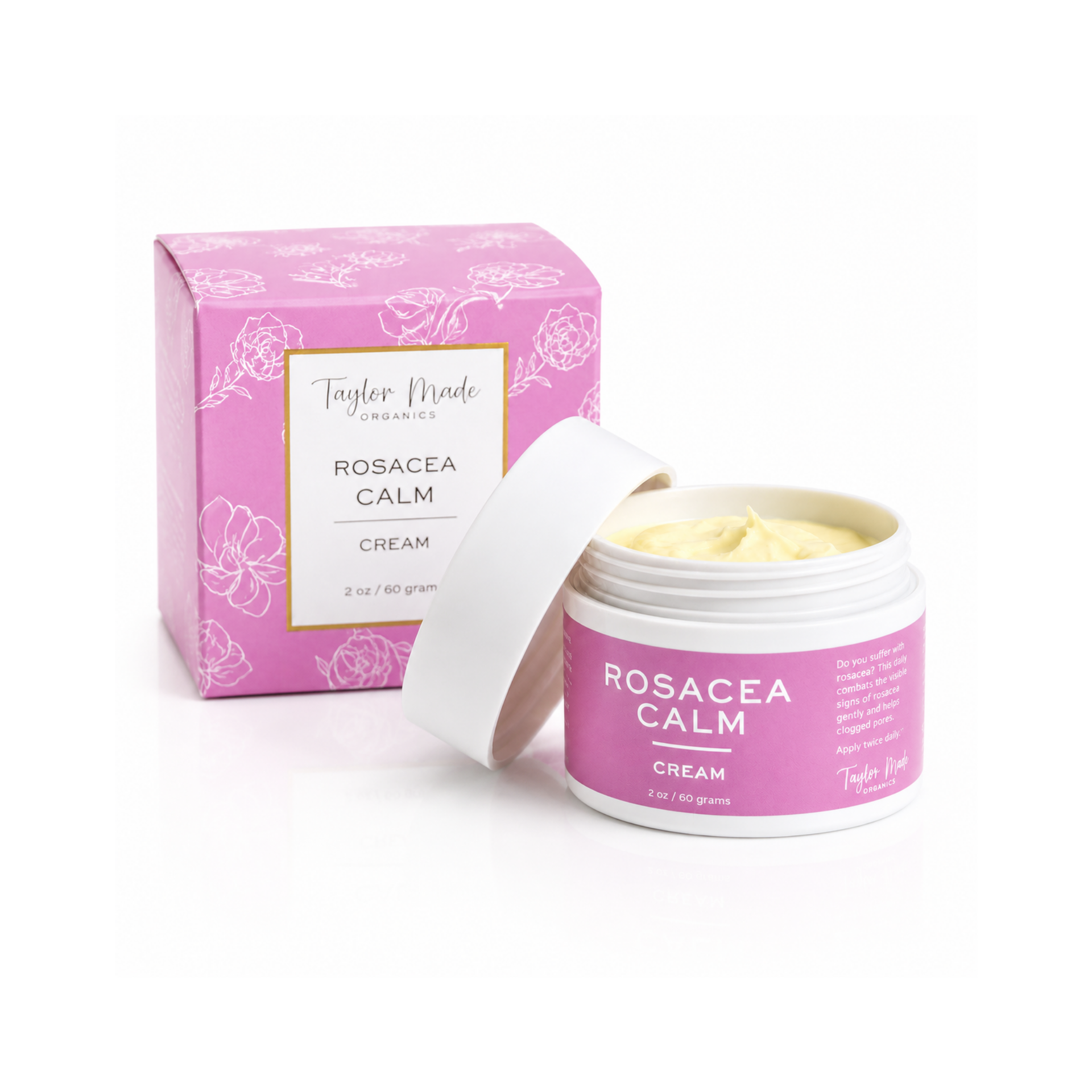 Organic Rosacea Face Cream | Anti-Redness & Calming Moisturizer
