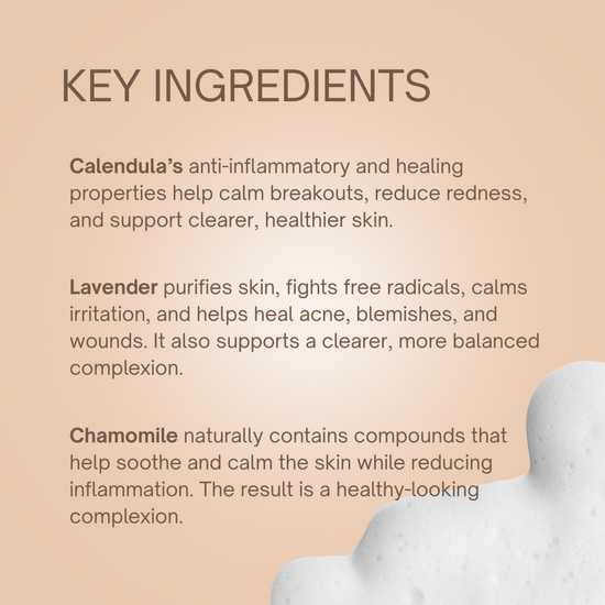 Face Cleanser for Sensitive Skin Key Ingredients | Taylor Made Organics