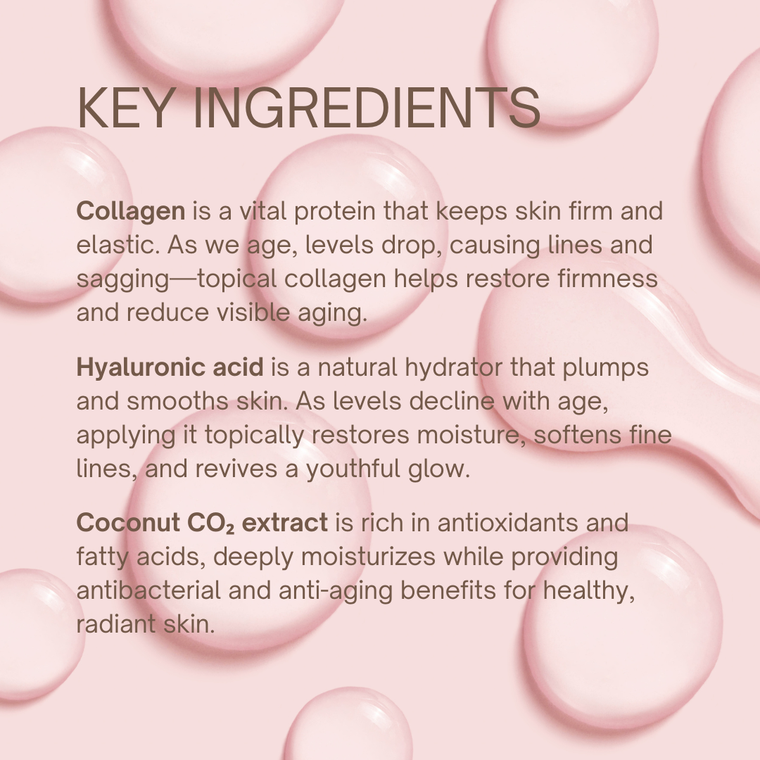 UpGlow Face Serum Key Ingredients | Taylor Made Organics