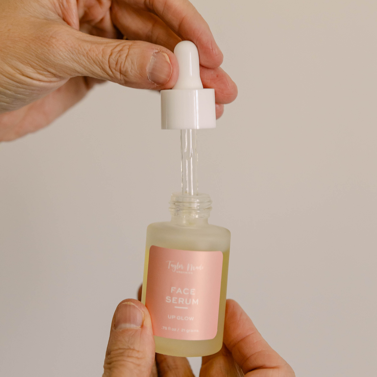 UpGlow Serum made with hyaluronic acid | Taylor Made Organics