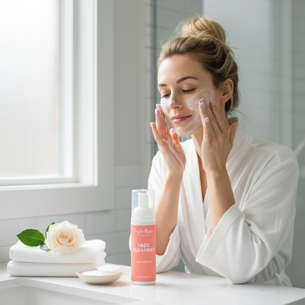 Age Defying Cleanser for mature skin | Taylor Made Organics