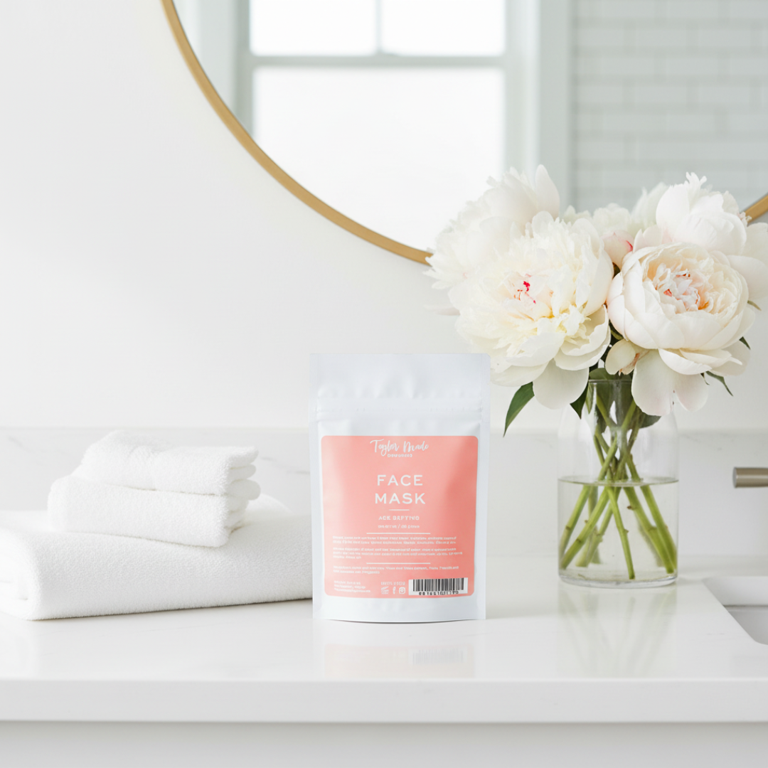 Age-defying Face Mask with gold mirror | Taylor Made Organics