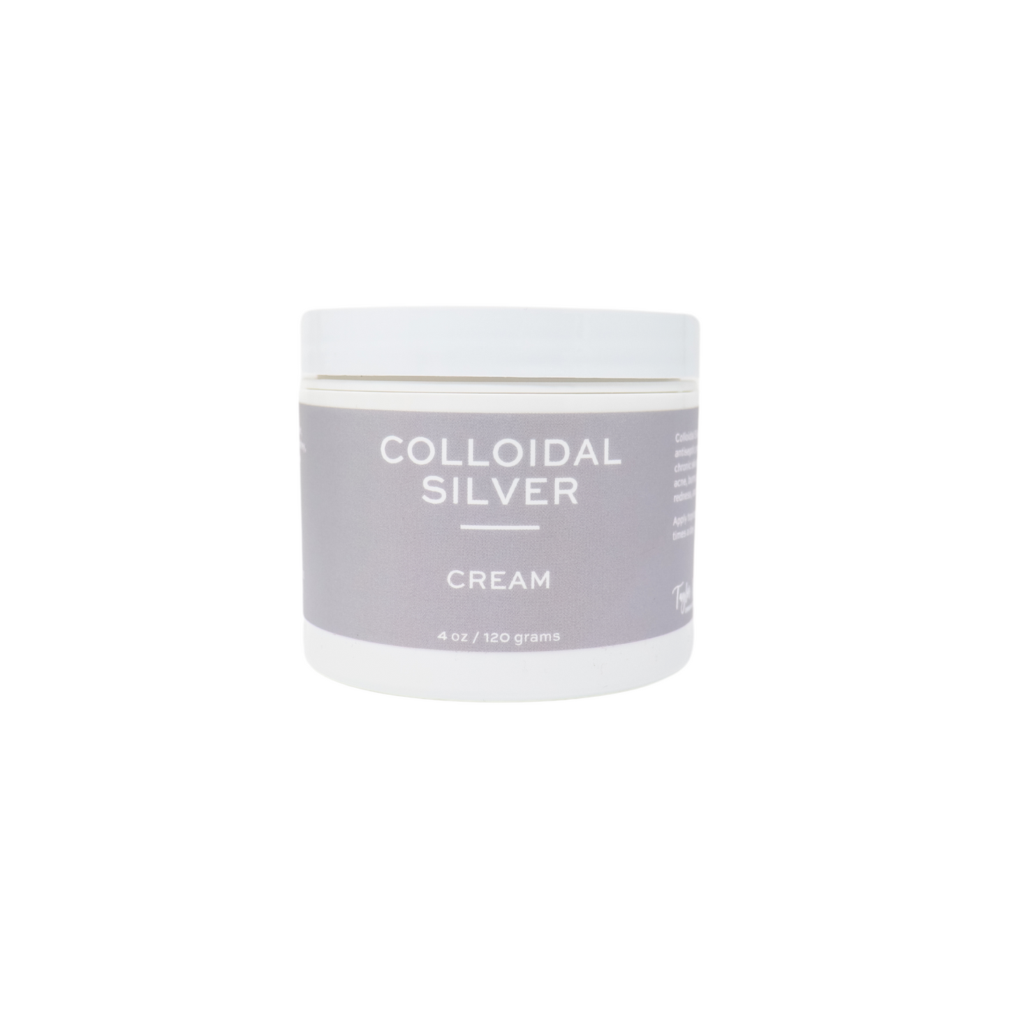 colloidal silver cream | taylor made organics