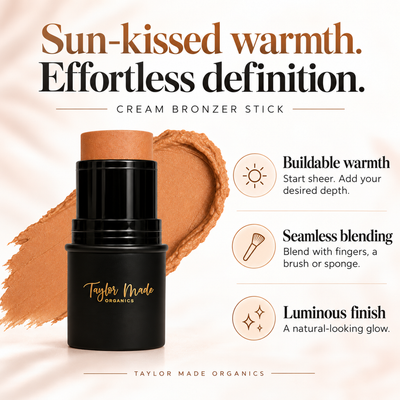 Cream Bronzer made with toxin-free ingredients Key Benefits | Taylor Made Organics
