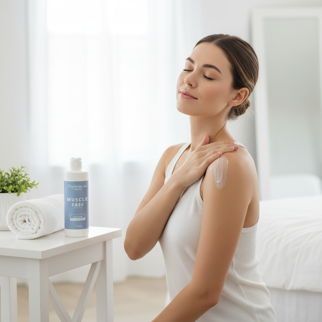 Muscle Ease Lotion with Magnesium | Taylor Made Organics