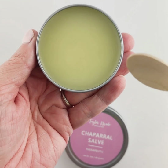 Load and play video in Gallery viewer, Chaparral Red Clover Salve | Taylor Made Organics
