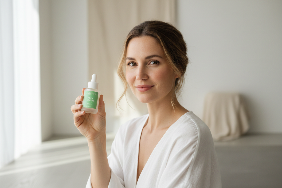 Woman with Revive Face Serum