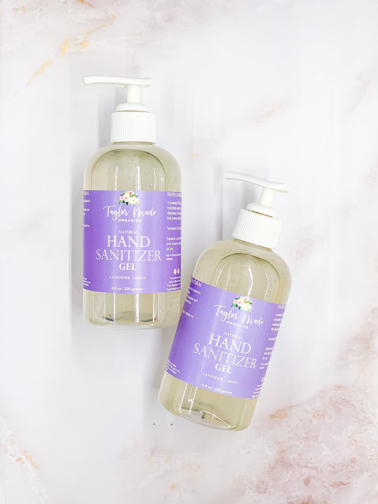 Hand Sanitizer Gel 8oz- lavender mint – Taylor Made Organics