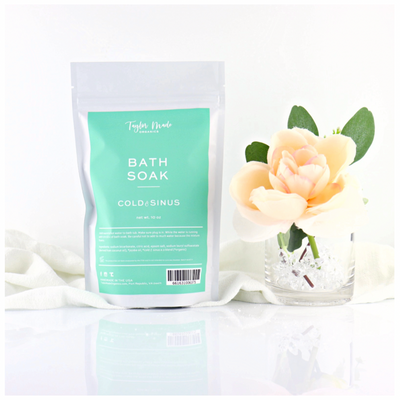 cold & sinus bath soak | organic + therapeutic
