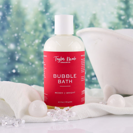 merry & bright organic bubble bath